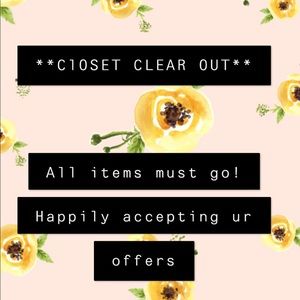 **Closet Clear Out**